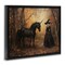 Stupell Industries Witch & Black Unicorn Floating Frame, design by Arlington Prints